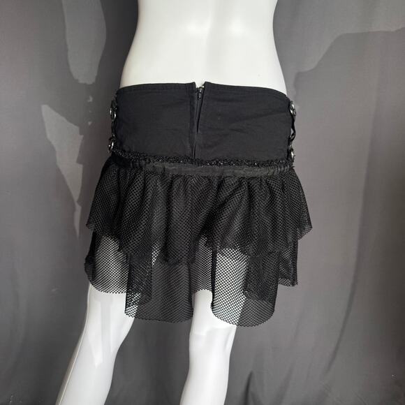 Vintage y2k dead threads black skirt - Picture 3 of 5